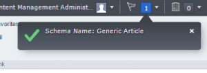 Name of Schema in Message Center