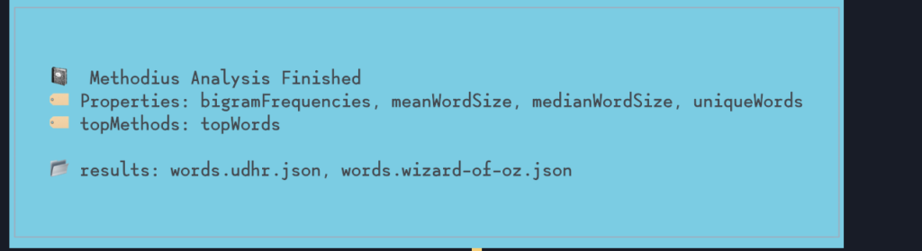Methodius will tell you at the end what your filenames are